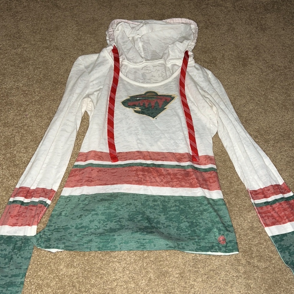 Minnesota Wild hooded long sleeve shirt